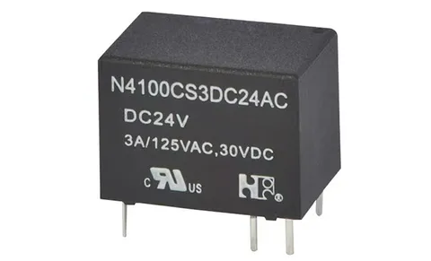 Реле N4100CHS3DC24AC, 1CO, 3A(125VAC/30VDC), 24VDC, Ag, для печатных плат, IP67