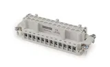 Разъем многополюсный EB, розетка, 24P (1-24), 16A 400V, винтовой зажим, пластик V0