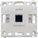 Механизм розетки RJ45 Black одиночная с центральным расположением, cat.6/ClassE-8, серия DA