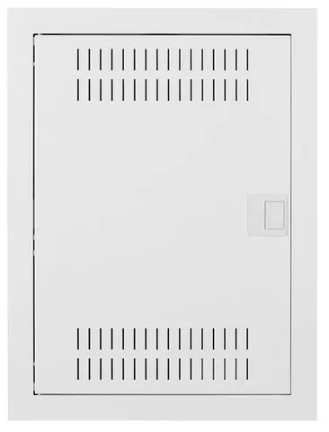 Щит встраив. мультимед, TS35+1x МП перф.118x270mm, мет. дверь, белый RAL9016, 478x358x94mm, IP30