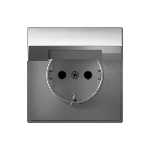 Клемма Systeme Electric ArtGallery, розетка с заземл. со шторками с крышк., 16А, IP20, механизм, быстрозажимные, алюминий