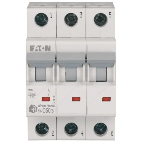 Авт. выключатель HN-C50/3, 3P, 50A, х-ка C, 6кА