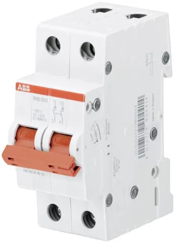 Выключатель нагрузки SHD202/63, 2P, 63A, 10kA, 2M