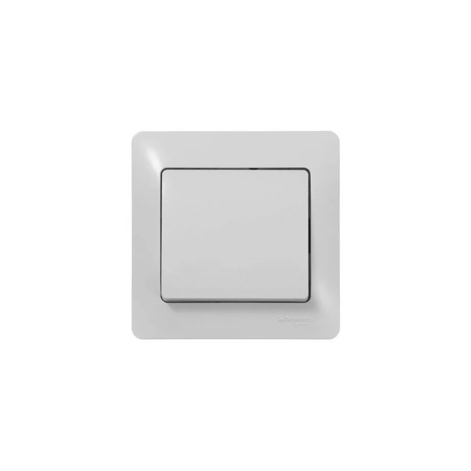 Выключатель Systeme Electric Glossa, 1-клавишный, схема 1, 10АХ, механизм, белый