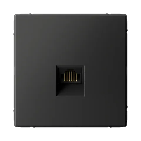 Розетка компьютерная Systeme Electric ArtGallery, RJ45, кат. 5е, механизм, базальт