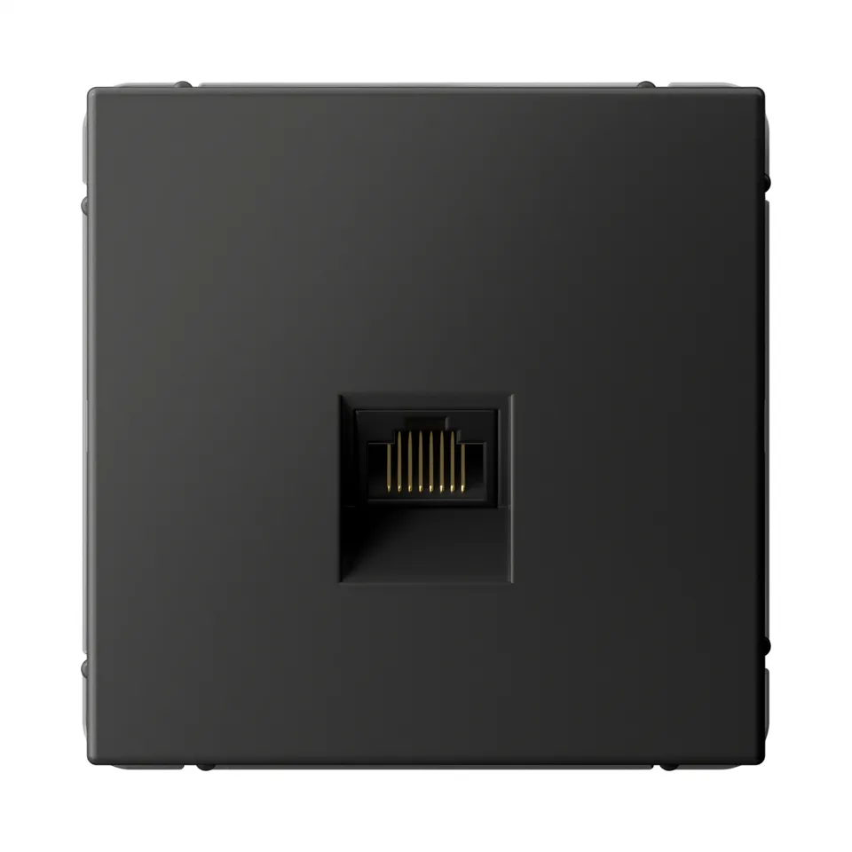 Розетка компьютерная Systeme Electric ArtGallery, RJ45, кат. 5е, механизм, базальт