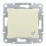 Звонок Schneider Electric Sedna, кноп. выкл. " ", бежевый