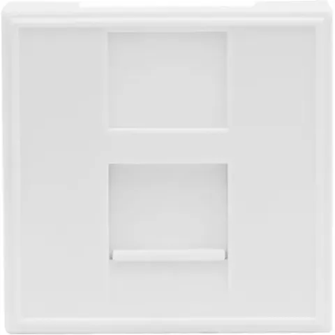 Розетка DEC RJ45 UTP кат.6, 2мод., бел. (45х45мм), серия (тип) DEC