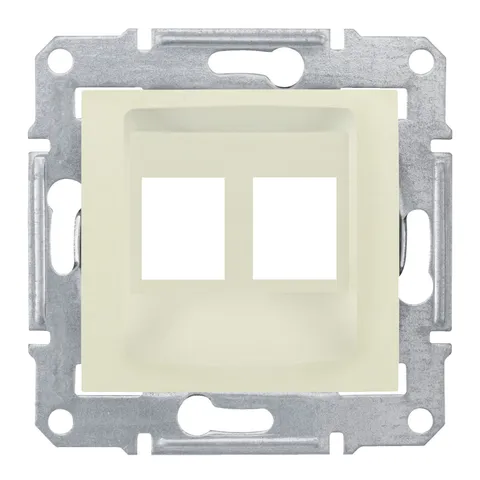 Адаптер Schneider Electric Sedna, для коннекторов амр двойной, беж