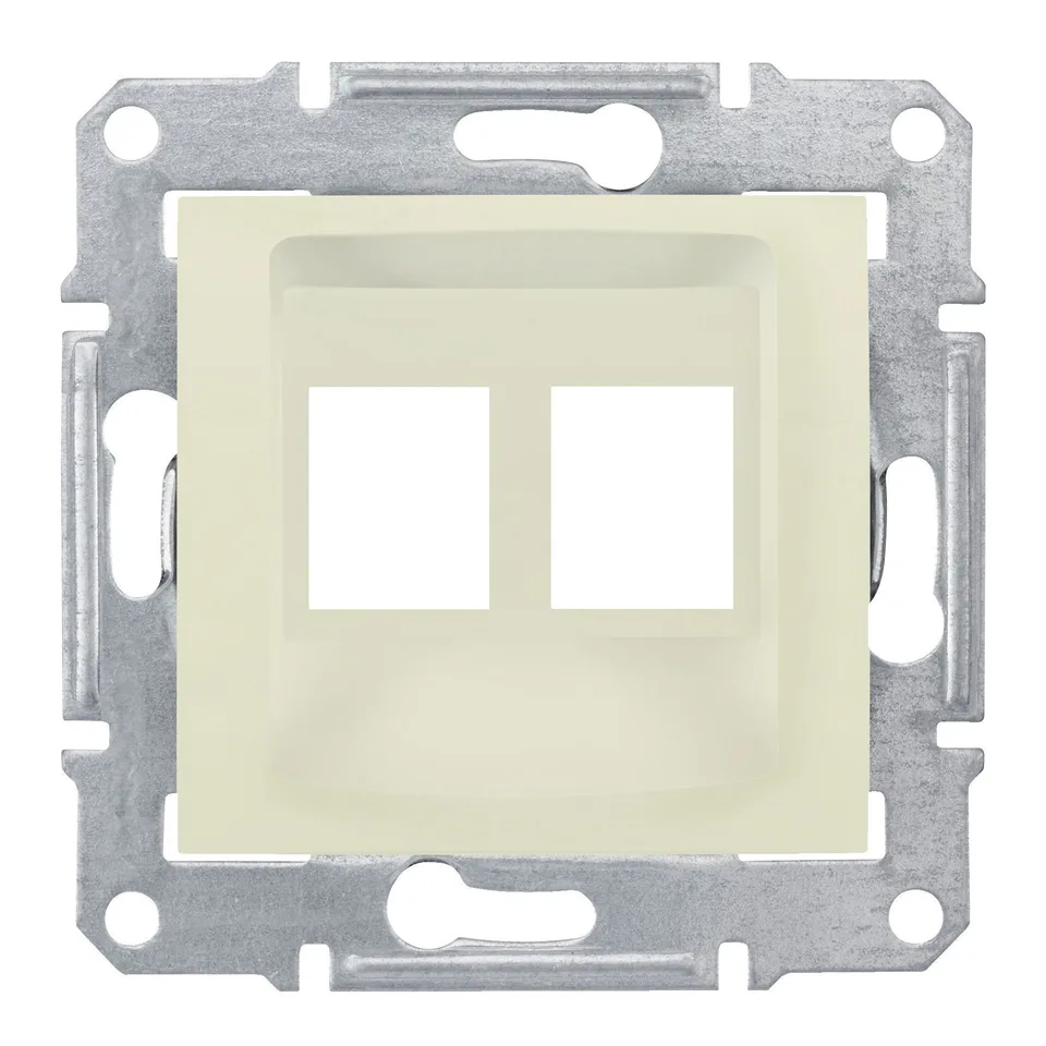 Адаптер Schneider Electric Sedna, для коннекторов амр двойной, беж