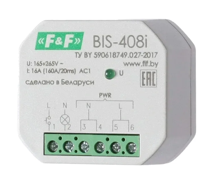 Реле импульсное BIS-408i (LED)
