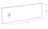 Дверь модульная глухая, В=800мм для щита Ш=800мм, RAL7035