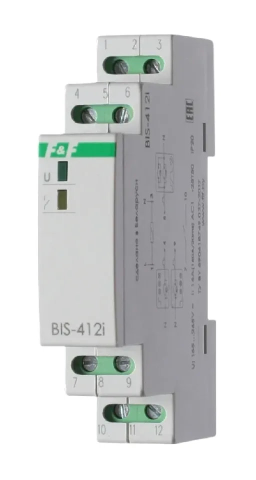 Реле импульсное BIS-412i (LED)