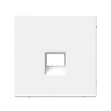 Лицевая панель RJ45 Systeme Electric ArtGallery, накладка для информационных функций типа Keystone, белый