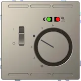 Термостат Schneider Electric D-Life, терморегулятор тепл. пола с центр. пл. с выкл. +4м 230В, никель, SD