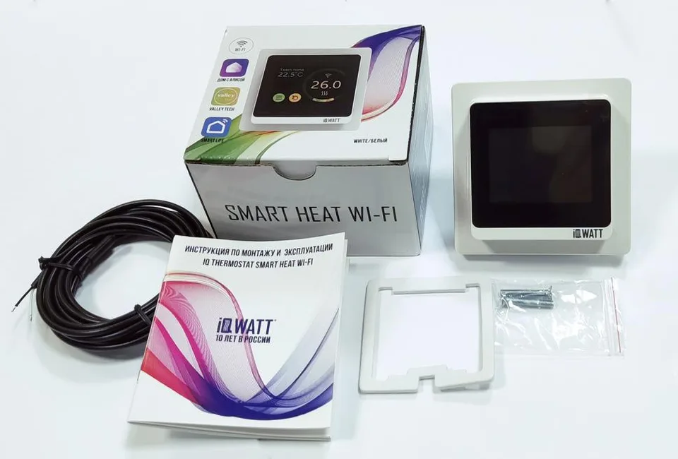 Терморегулятор iQ Thermostat Smart Heat Wi-Fi с Алисой, сенсорный, 16 А
