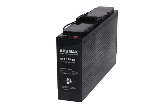 Батарея аккумуляторная Acumax AFT125-12, 12V/129Ah, 287x551x110 HxLxW, 41.5kg, 10-12лет