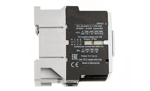 Контактор CNN 32 00 380/400V 50Hz, 3P, 32A/(50A по AC-1), 15kW(400VAC), 380/400VAC