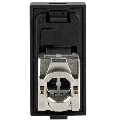 Розетка DEC RJ45 FTP кат.5e, 1мод., черн. матовая (22.5х45мм)