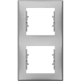 Рамка Schneider Electric Sedna, х2 вертикальная, алюминий