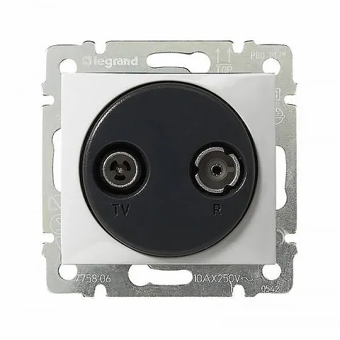 Valena - Розетка TV-RD концевая 862MHz, белая
