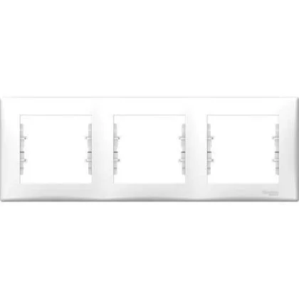 Рамка Schneider Electric Sedna, х3 горизонтальная, белый