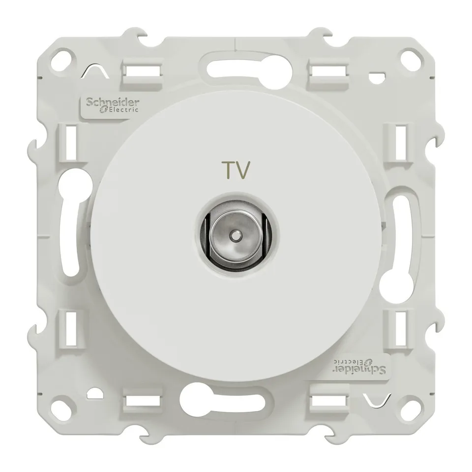 Розетка телевизионная Schneider Electric Odace TV S52R445, белый