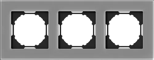 Рамка 3-я, Natural дымчатое стекло, серия A07