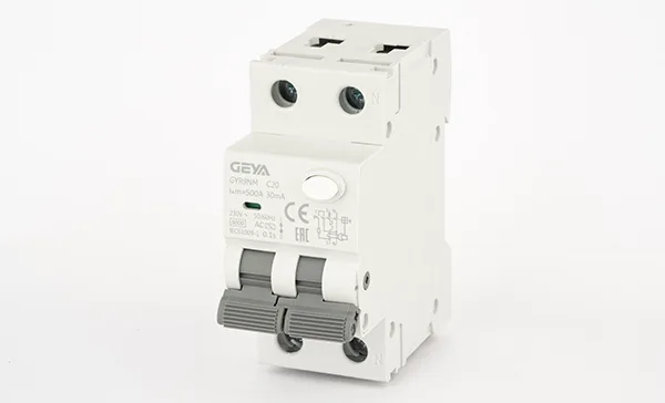 Дифф. авт. выключатель GYR9NM-C20-30mA, 1P+N, 20A, хар-ка C, 6 kA, 30mA, тип AC, 2M