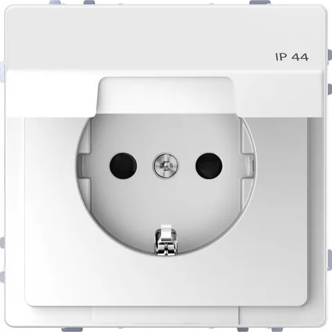 Розетка Schneider Electric D-Life, 16А с з/к и крышкой IP44, бел. лотос, SD