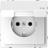 Розетка Schneider Electric D-Life, 16А с з/к и крышкой IP44, бел. лотос, SD