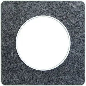 Рамка 1-постовая Schneider Electric Odace S52P802T, черный фосфор
