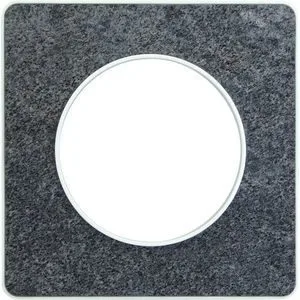 Рамка 1-постовая Schneider Electric Odace S52P802T, черный фосфор