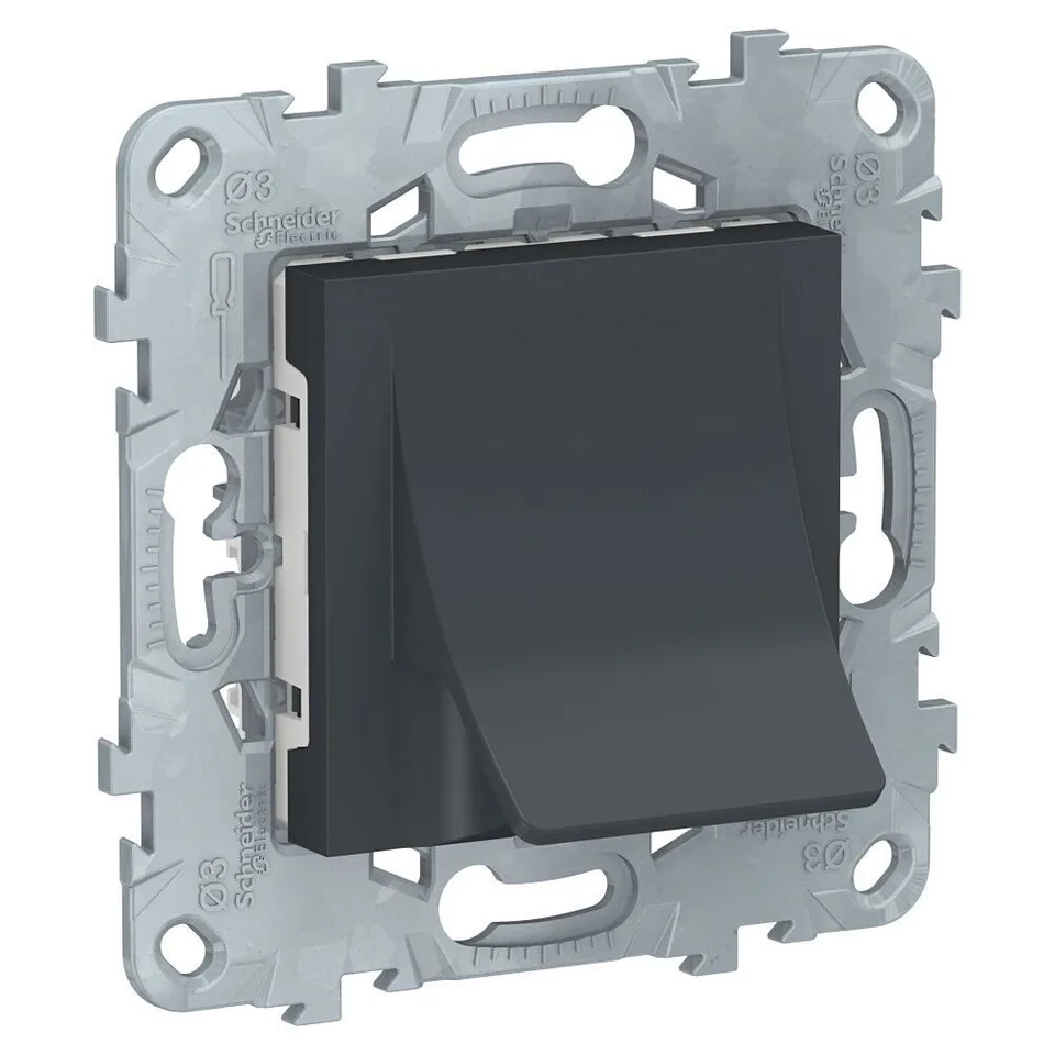 Вывод кабеля Schneider Electric Unica, NEW, 16 А, антрацит