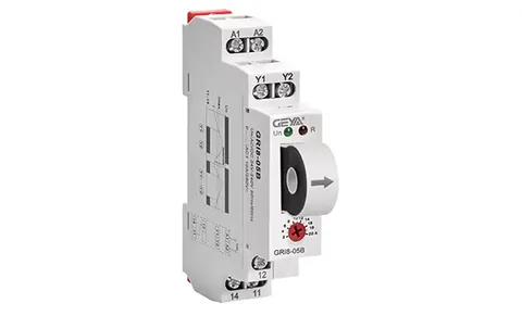 Реле контроля тока GRI8-05B, In=(2_20A) AC/DC, 1CO, 10A(250VAC), Uпит 24_240VAC/DC, Imax/Imin, встроенный ТТ D=8mm, 1M