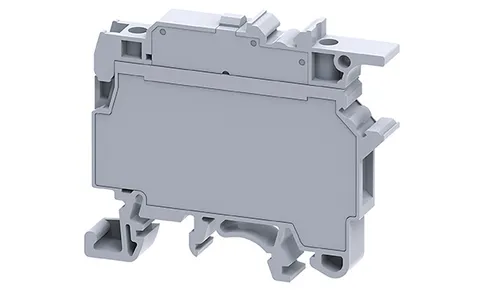 Клемма с держателем предохранителя CF4U /8x57mm, винтовая, 2 присоед., 4(max 6)mm2, 6,3A, 800V, серая
