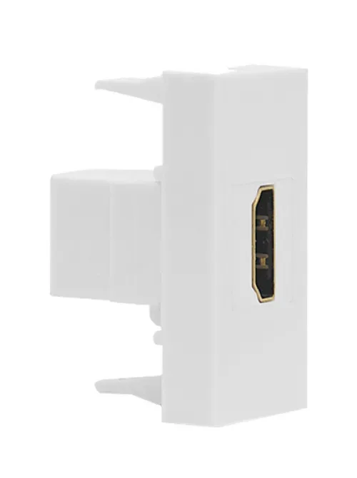 Розетка HDMI, 1мод., бел. (22.5х45мм)