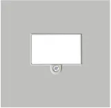 Накладка стандарта TAE для розеток USB, HDMI, аудио, матовый серый, серия R98