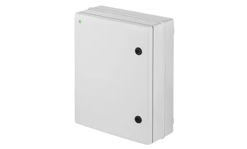 Щит пластиковый SR3, 356x456x162mm, с мет. монтажной платой 287x387x130mm, RAL7035, IK08, IP65