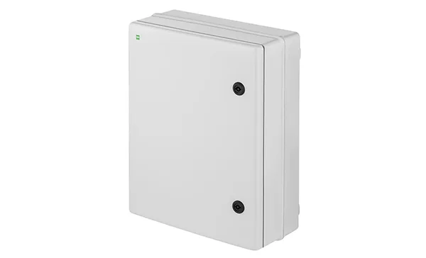 Щит пластиковый SR3, 356x456x162mm, с мет. монтажной платой 287x387x130mm, RAL7035, IK08, IP65