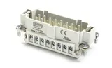 Разъем многополюсный EB, вилка, 16P (17-32), 16A 400V, винтовой зажим, пластик V0