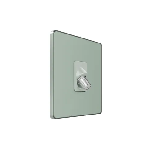 ТВ розетка Systeme Electric Infinity, телевизионная скрытой установки TV/FM/SAT 5-2400MГц, Таежное утро