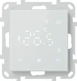 Термостат с датчиком пола и воздуха с WiFi, 16 A, 55*55 мм, программируемый, белое стекло