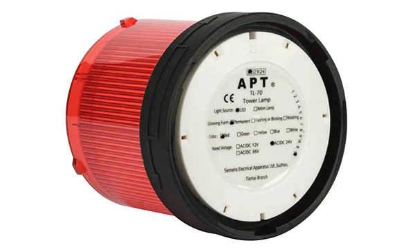 Модуль мигающего света TL-70, красный, LED, 24VAC/DC, d=70mm, IP65