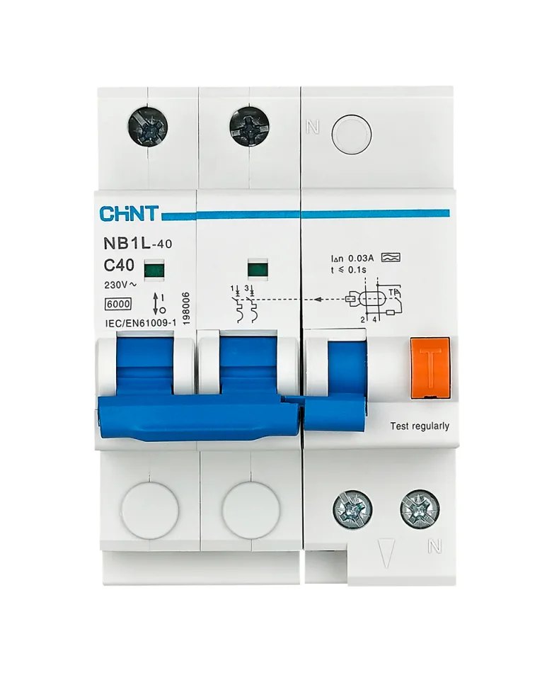 Диф. автомат NB1L-40 2P C25 300mA тип AC 6kA (R)