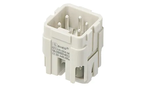 Вставка контактная, размер H3A, тип вилка, 4P+PE, 10A, 230/400V, винтовой зажим