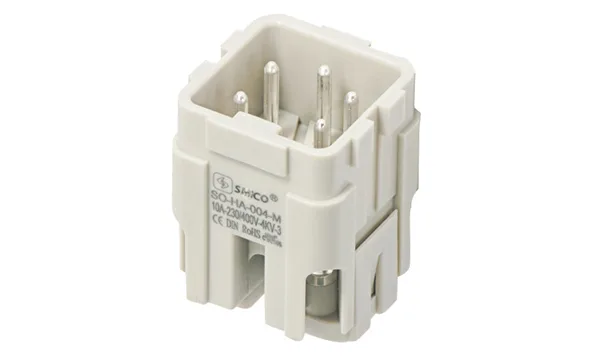 Вставка контактная, размер H3A, тип вилка, 4P+PE, 10A, 230/400V, винтовой зажим