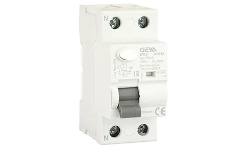 УЗО GYL9-2P-63A-30mA, 2P, 63A, 6 kA, 30mA, тип A, 2M