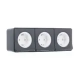 Клемма Schneider Electric Mureva, S, блок из трех розеток открытой устан, винтов., антрацит, IP55