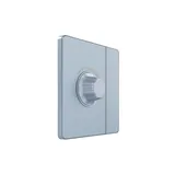 Диммер (светорегулятор) Systeme Electric Infinity, светорегулятор TRIAC c выключателем скрытой установки 300Вт (250В), Стальное небо